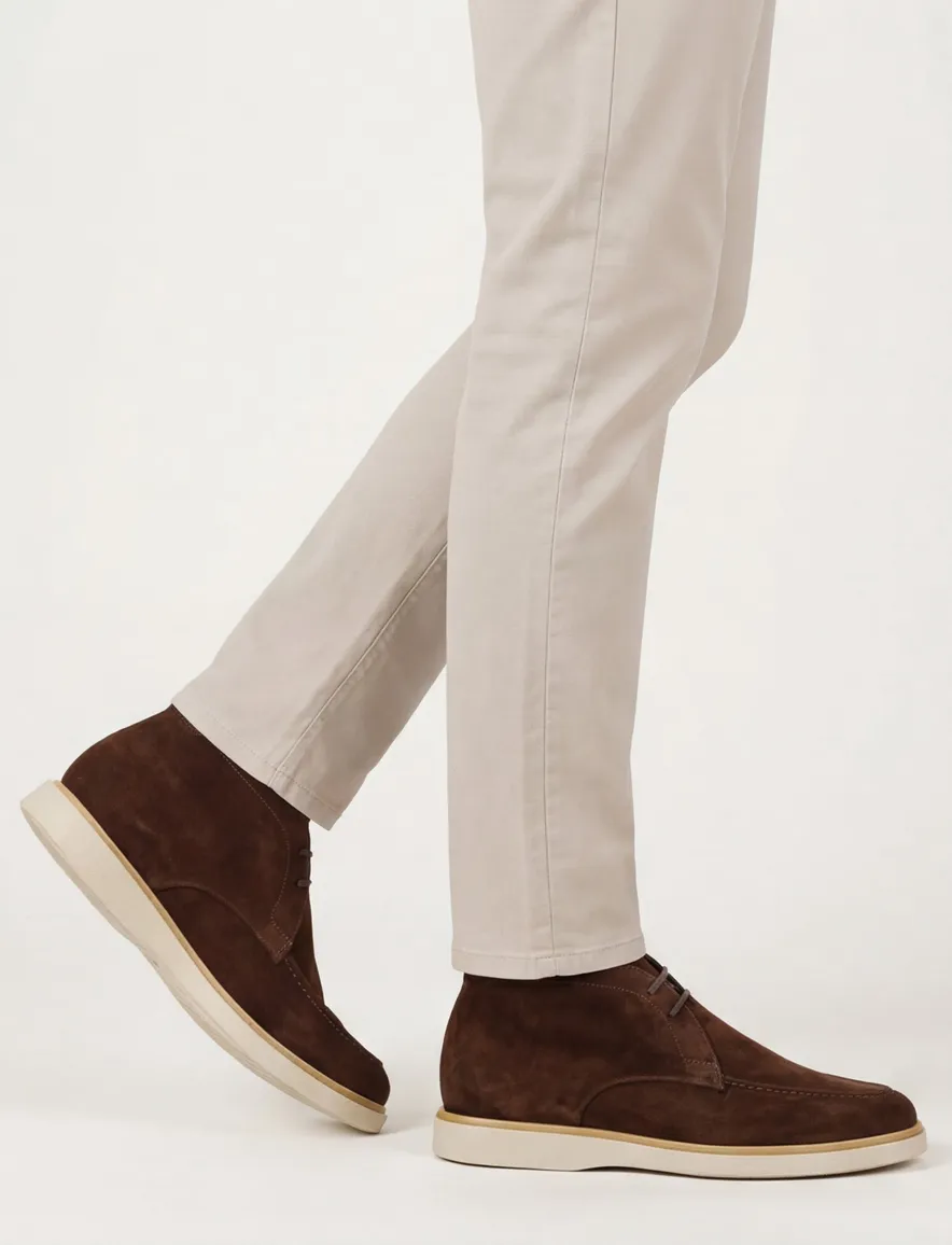 Giorgio schoenen suede bruin
