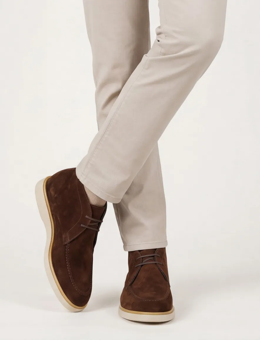 Giorgio schoenen suede bruin