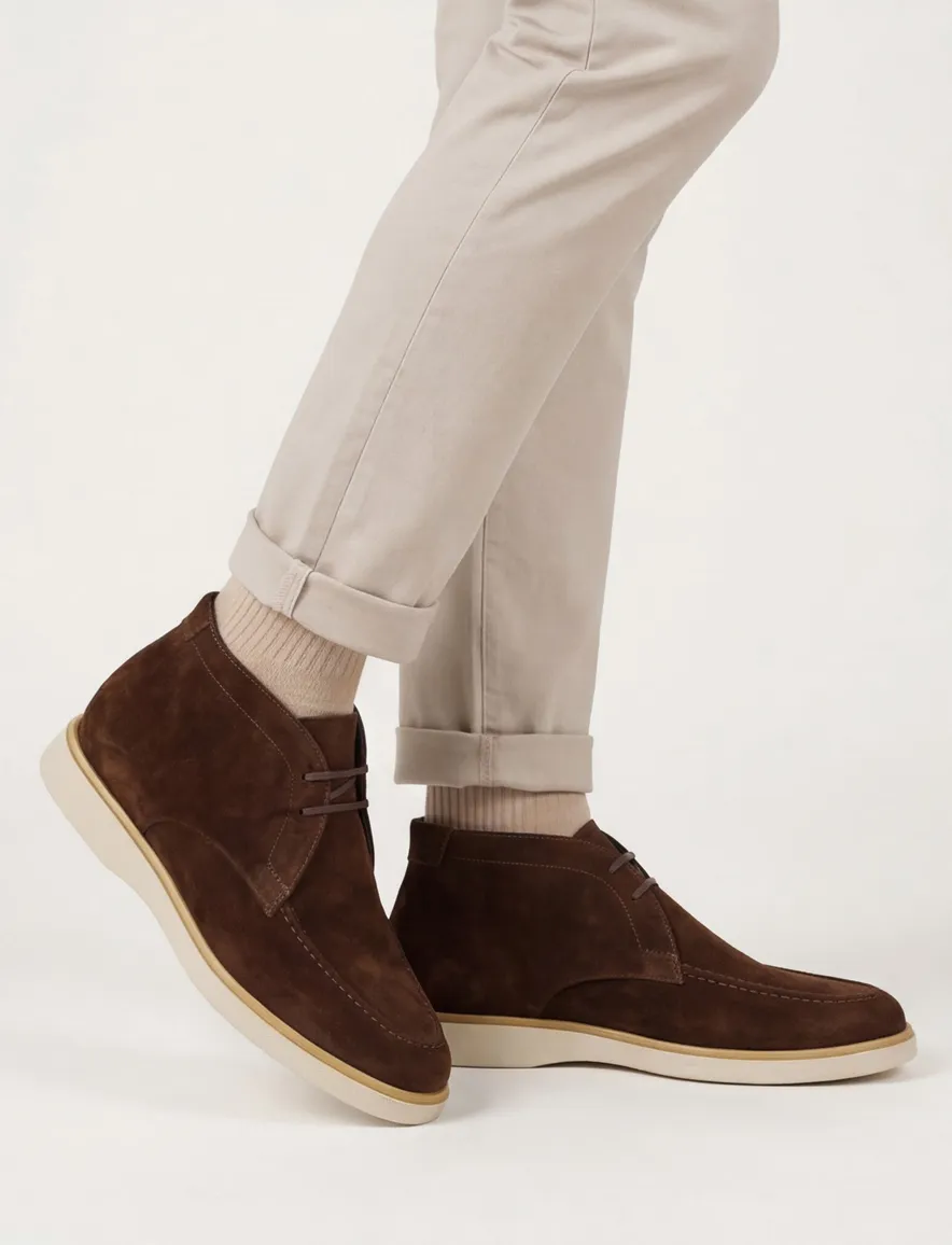 Giorgio schoenen suede bruin
