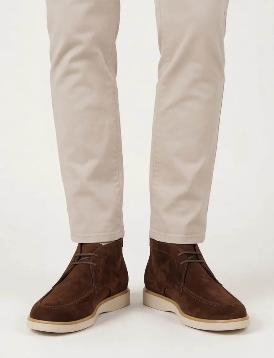 Giorgio schoenen suede bruin