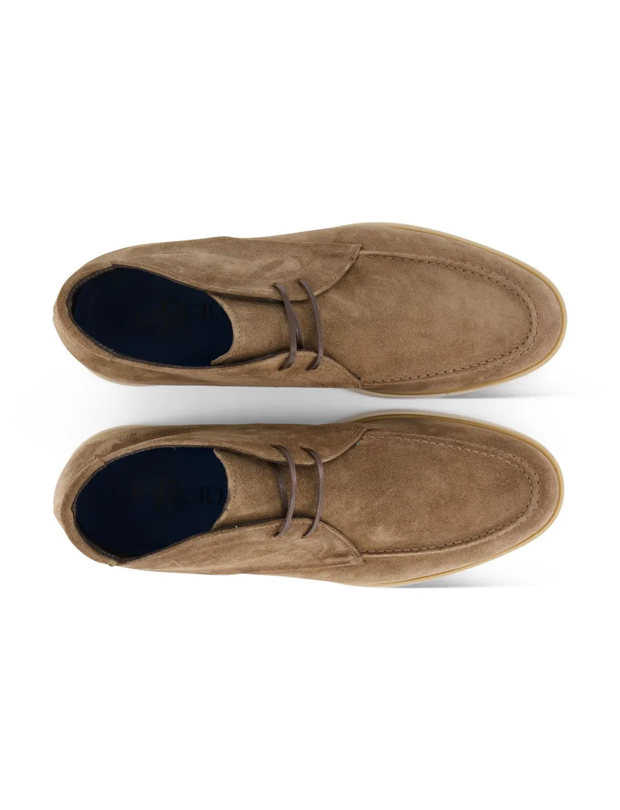 Giorgio schoenen camel effen met veters