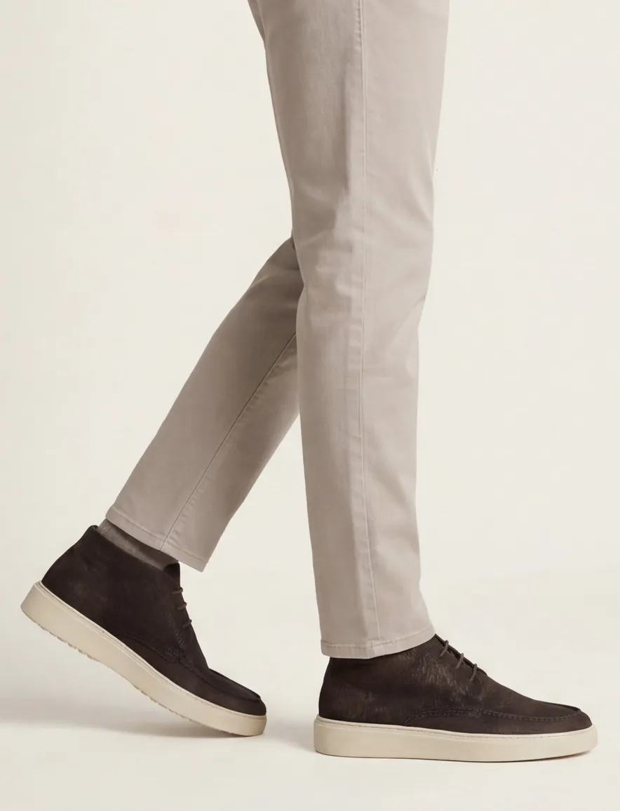 Giorgio sneakers donkerbruin leer