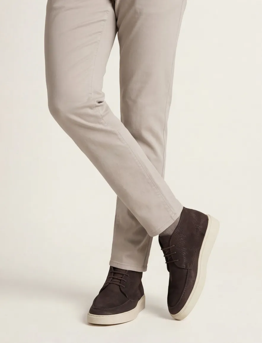Giorgio sneakers donkerbruin leer