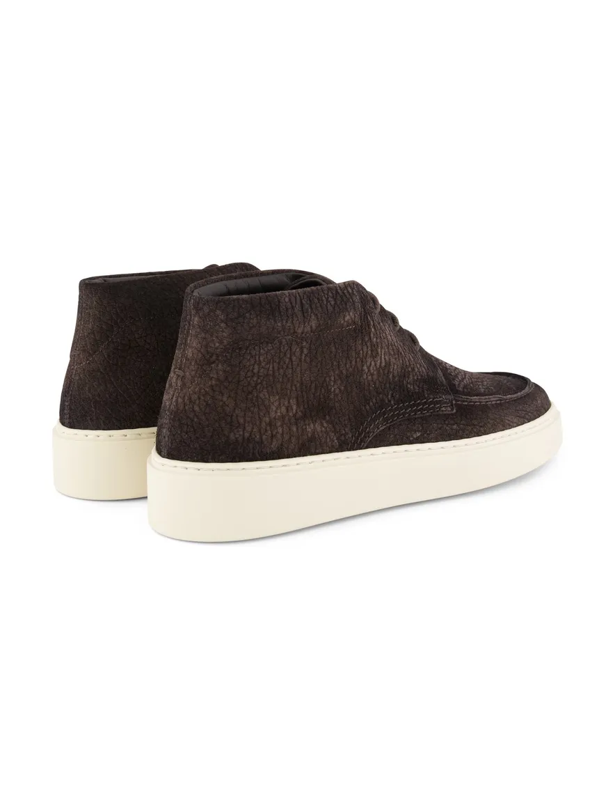 Giorgio sneakers donkerbruin leer