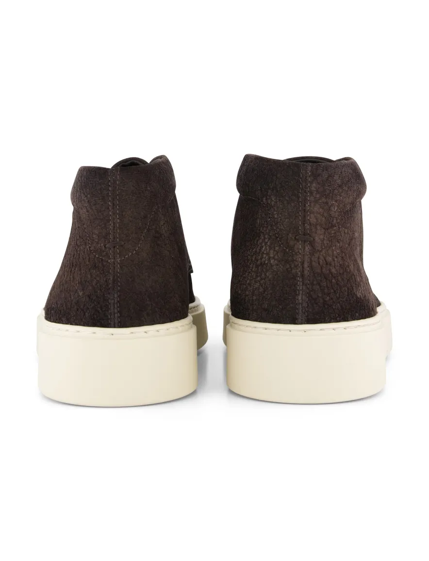 Giorgio sneakers donkerbruin leer