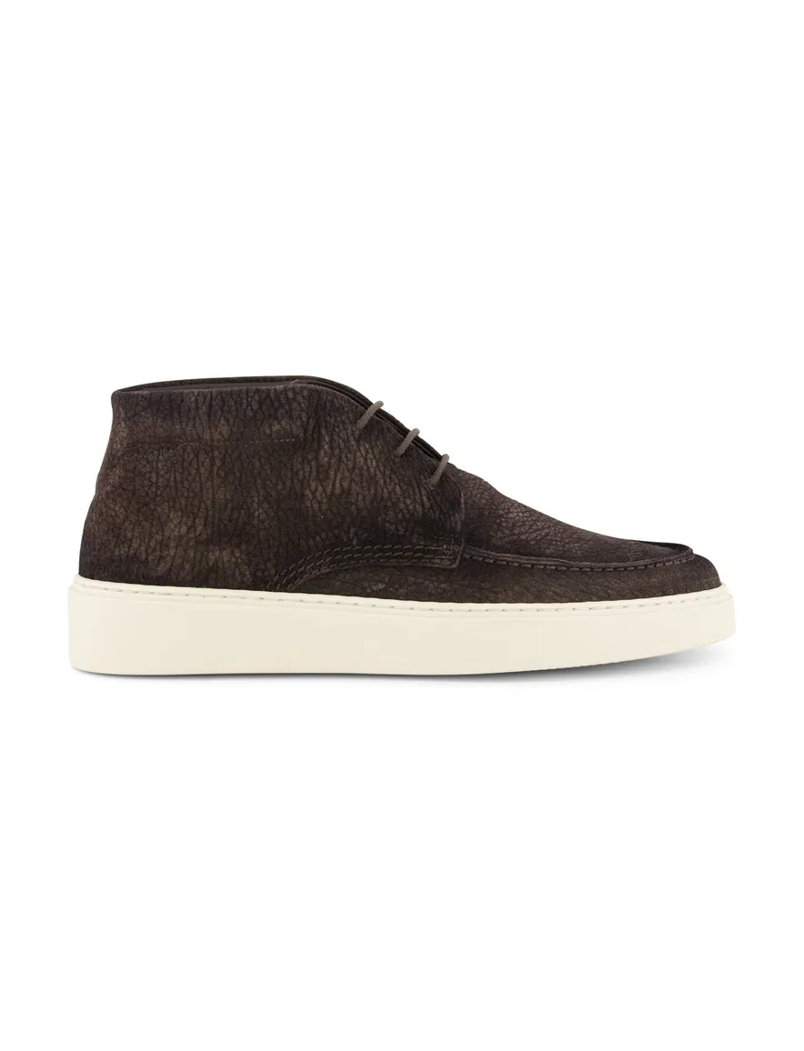 Giorgio sneakers donkerbruin leer