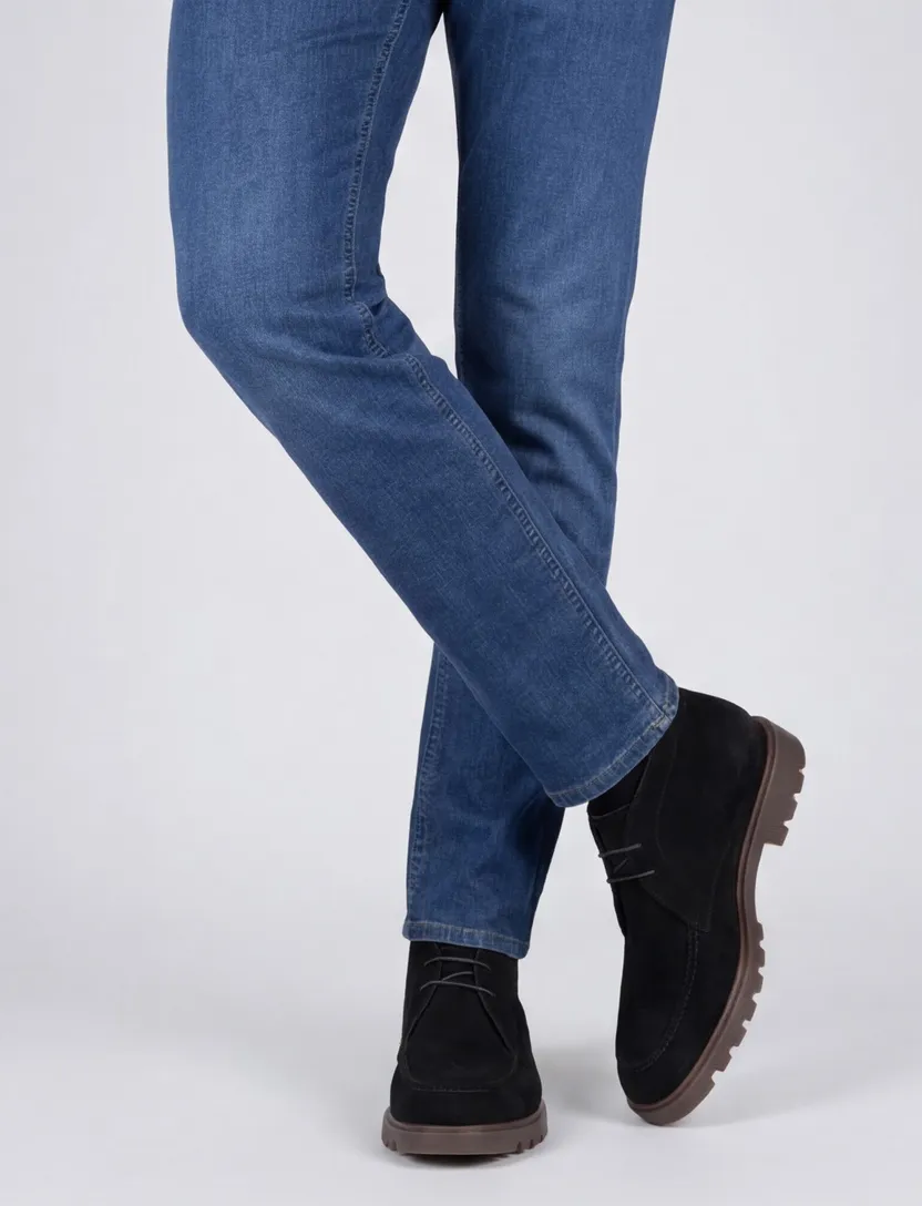 Giorgio schoenen zwart suede