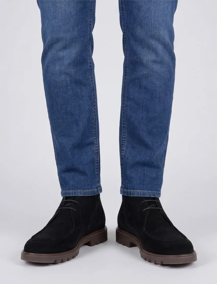 Giorgio schoenen zwart suede