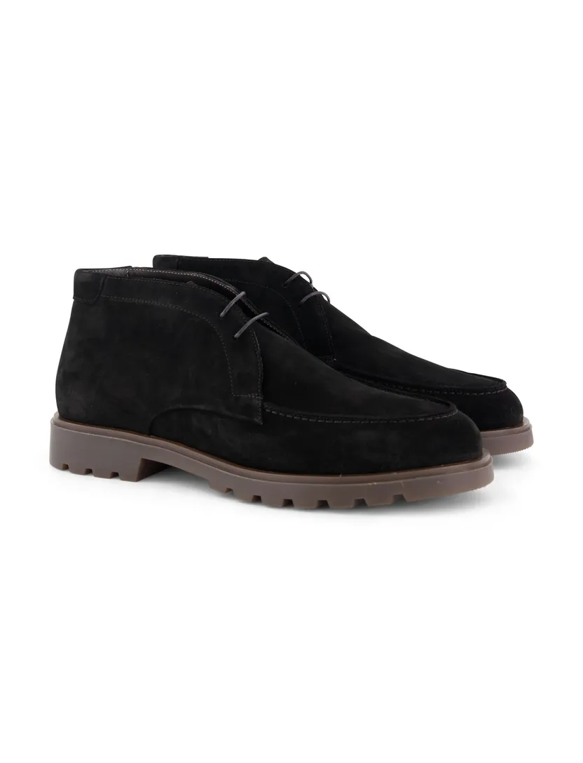 Giorgio schoenen zwart suede