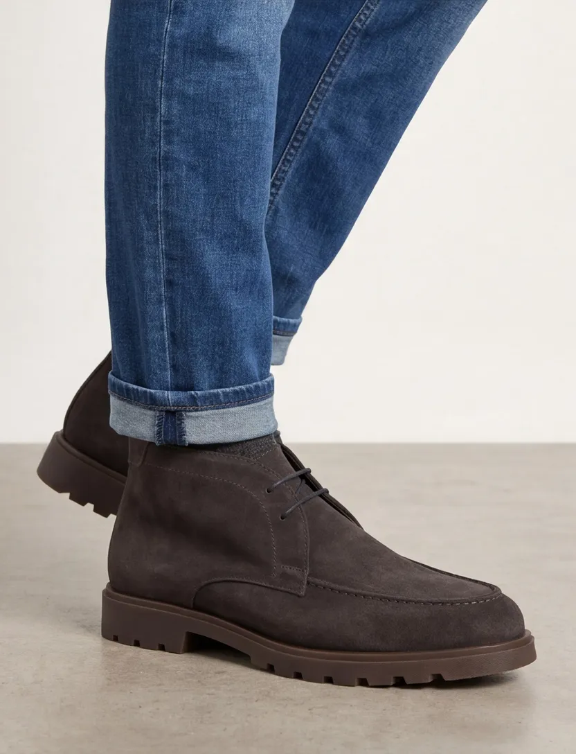Giorgio schoenen grijs suede