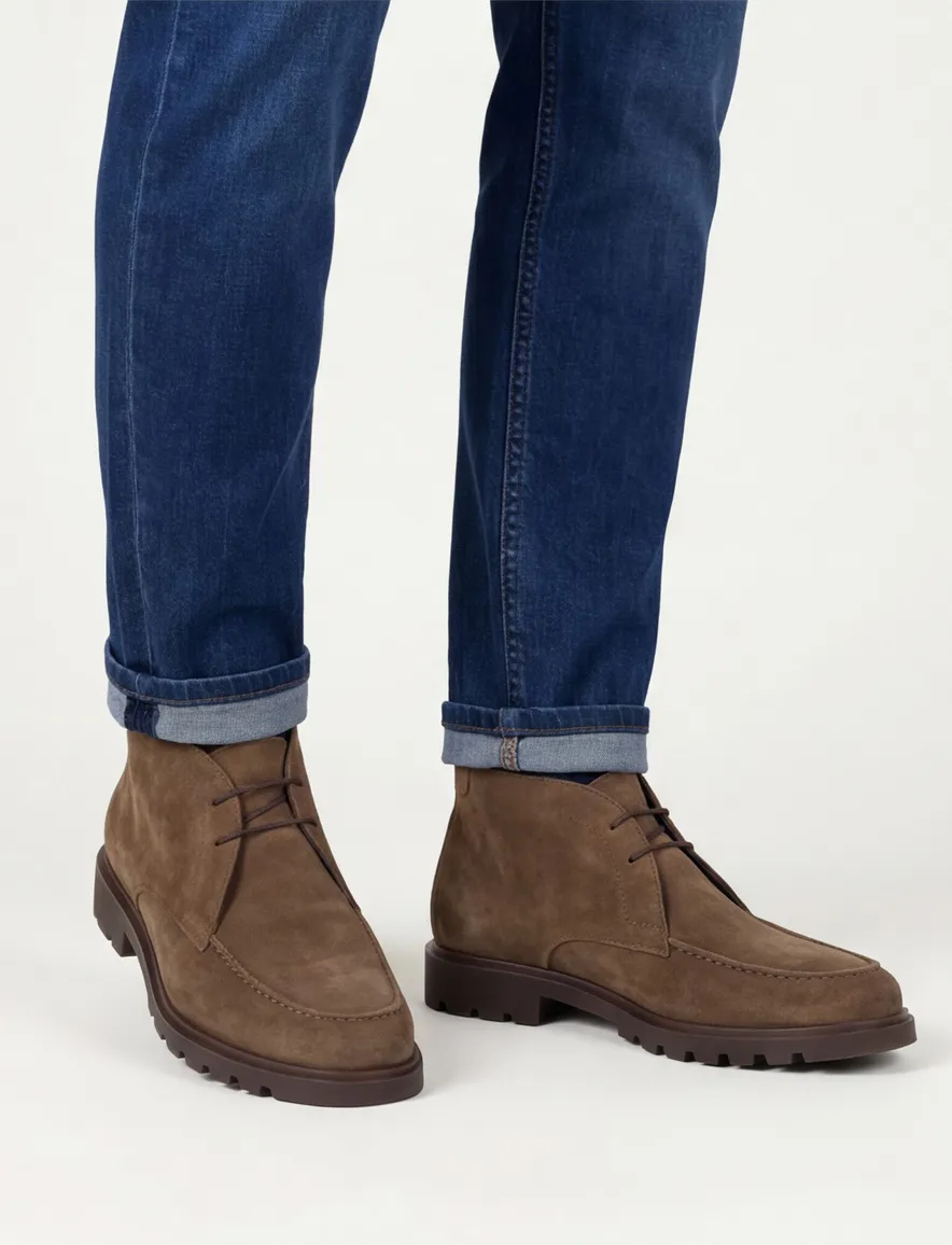 Giorgio schoenen bruin suede