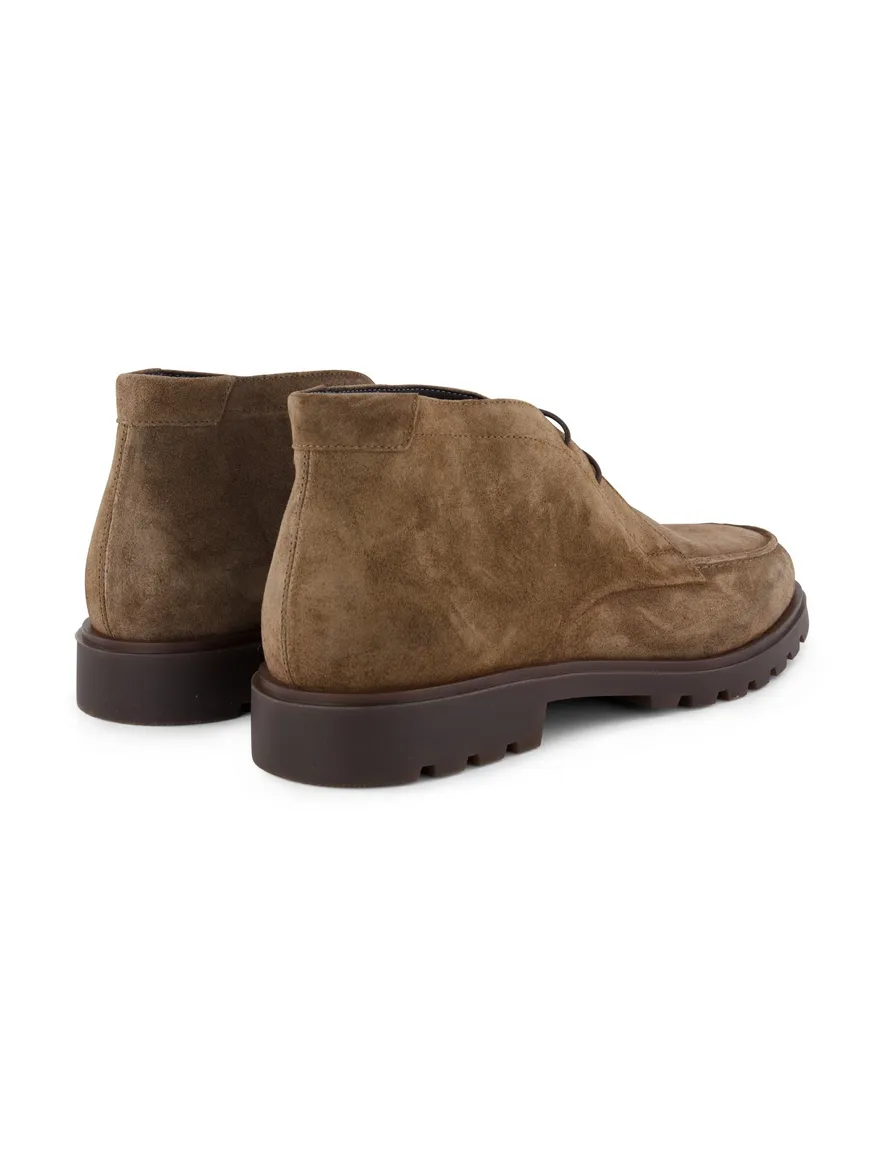 Giorgio veterschoenen bruin suede effen