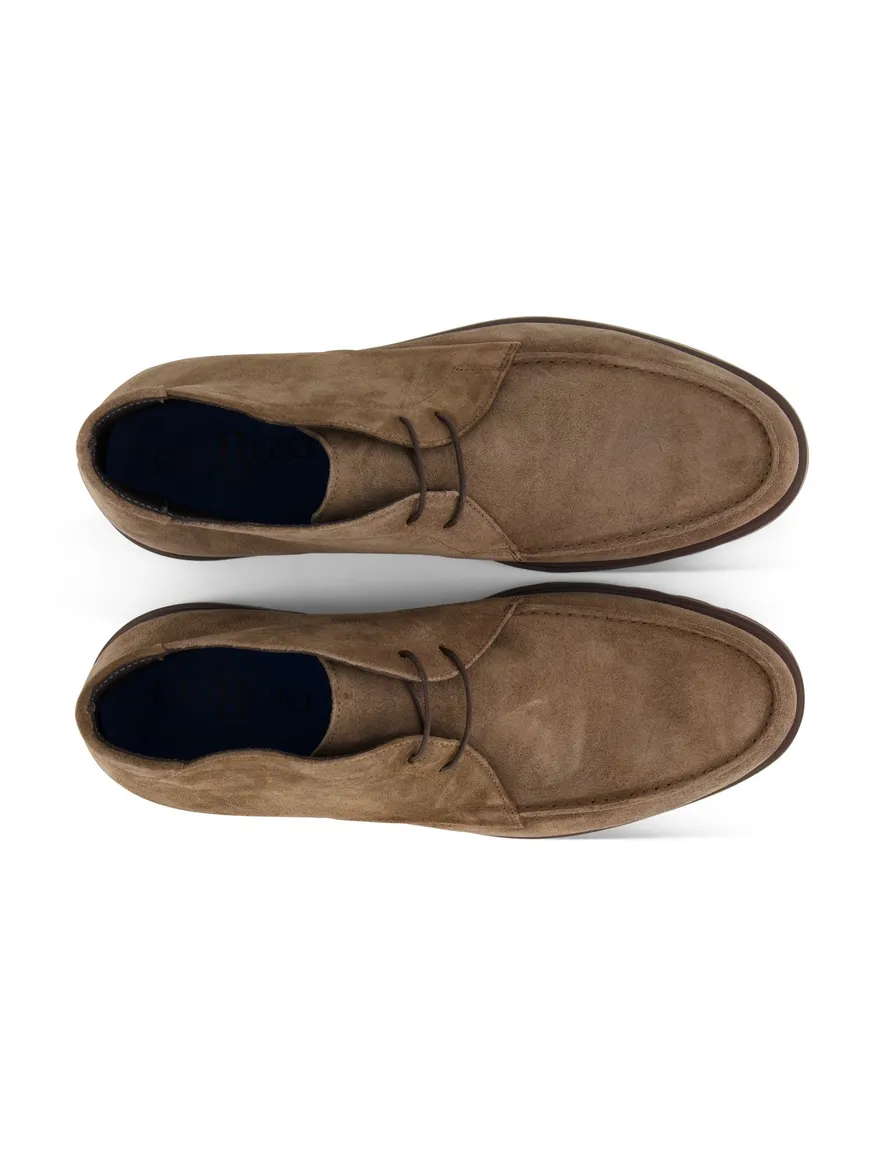 Giorgio veterschoenen bruin suede effen