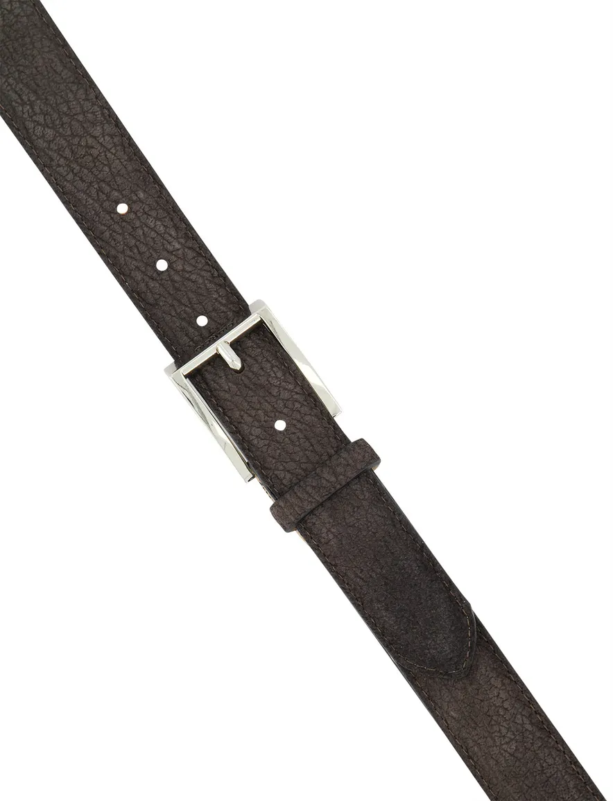 Giorgio riem bruin leer structuur
