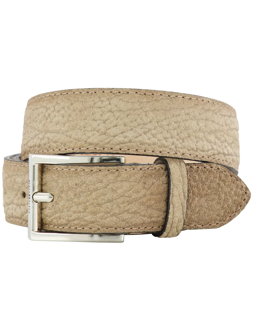 Giorgio riem beige structuur leer