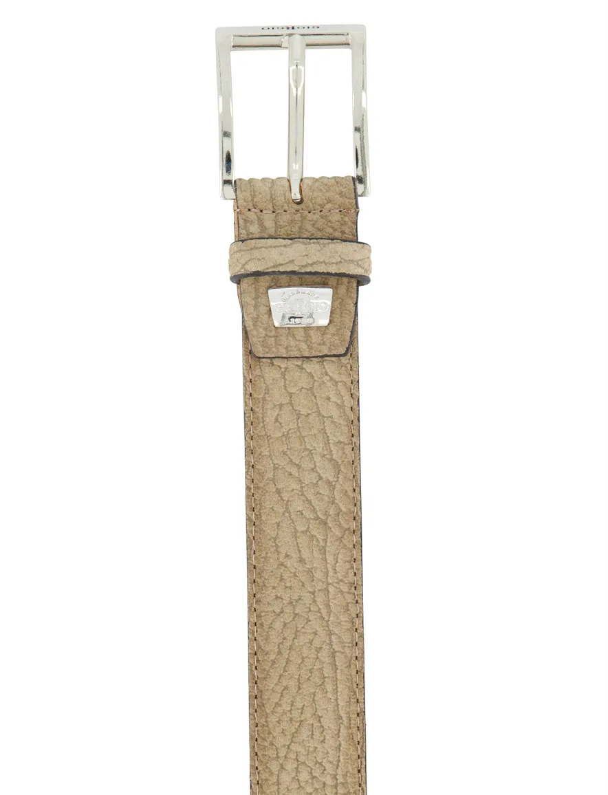 Giorgio riem beige structuur leer