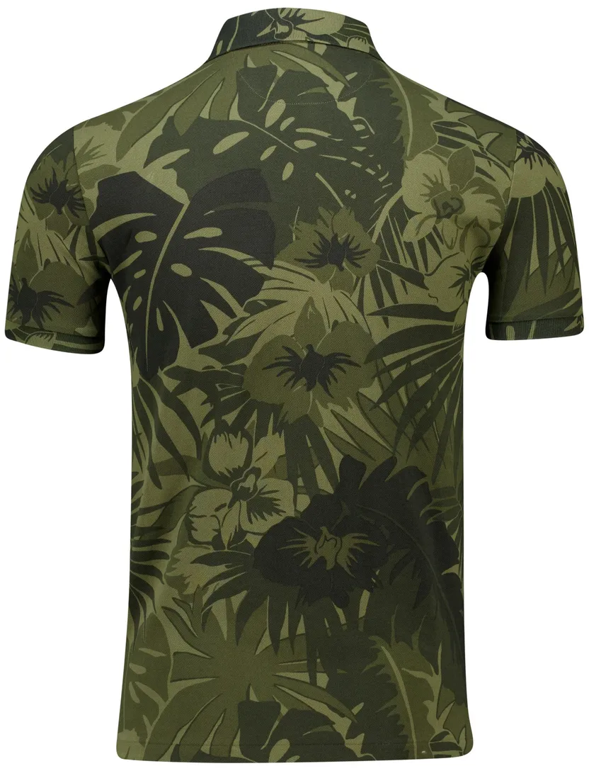 Polo Ralph Lauren polo groen pique printje