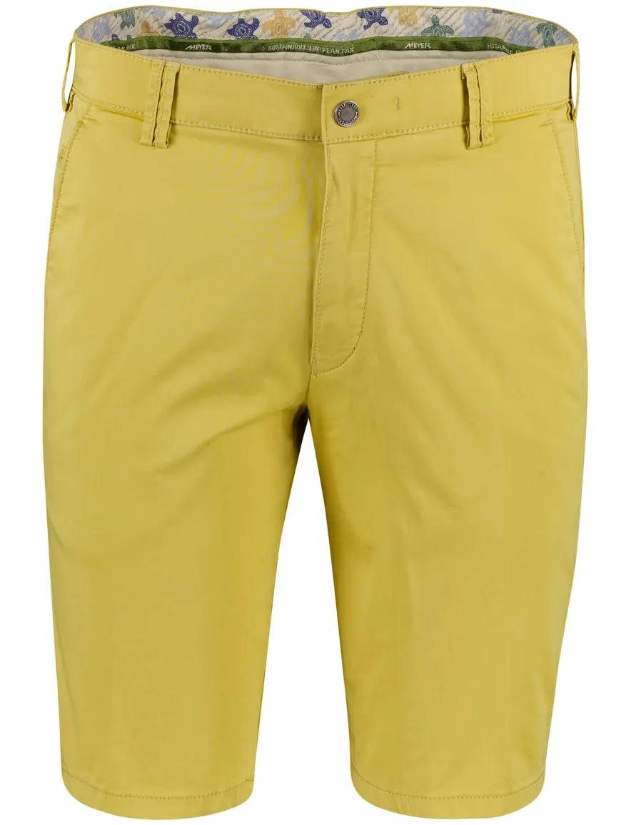 Meyer Bermuda geel B-palma regular fit effen