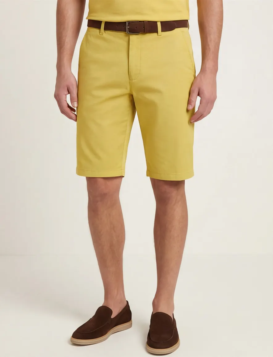 Meyer Bermuda geel B-palma regular fit