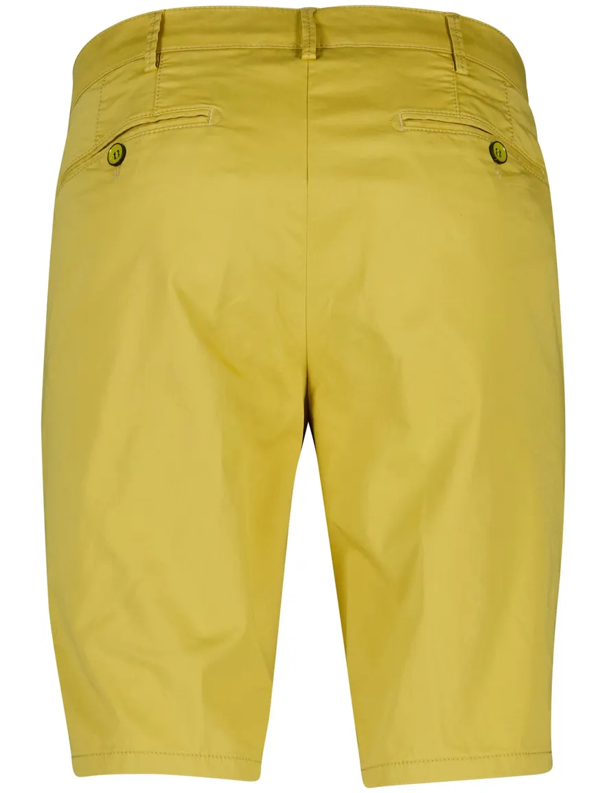 Meyer Bermuda geel B-palma regular fit effen