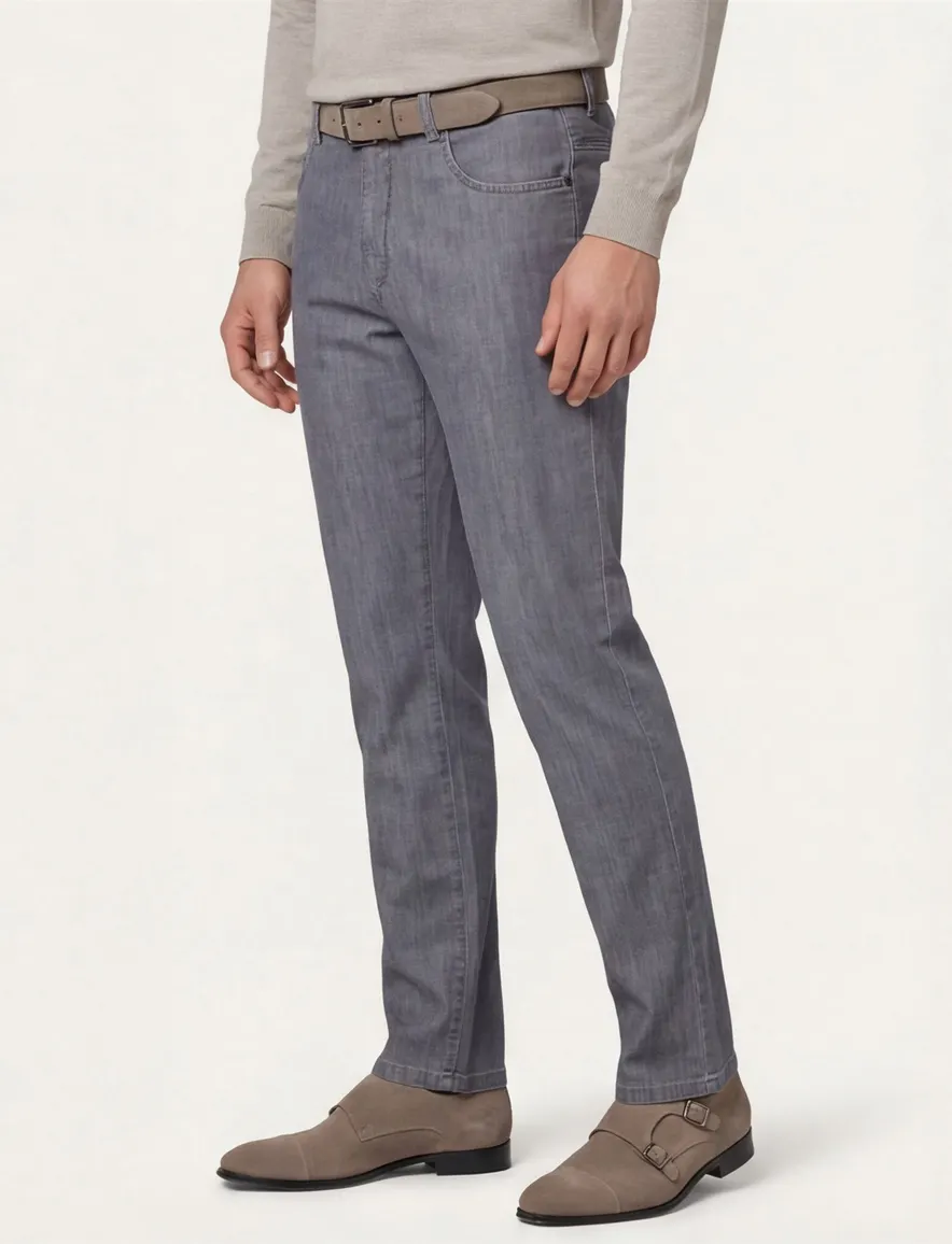 Meyer jeans grijs katoen