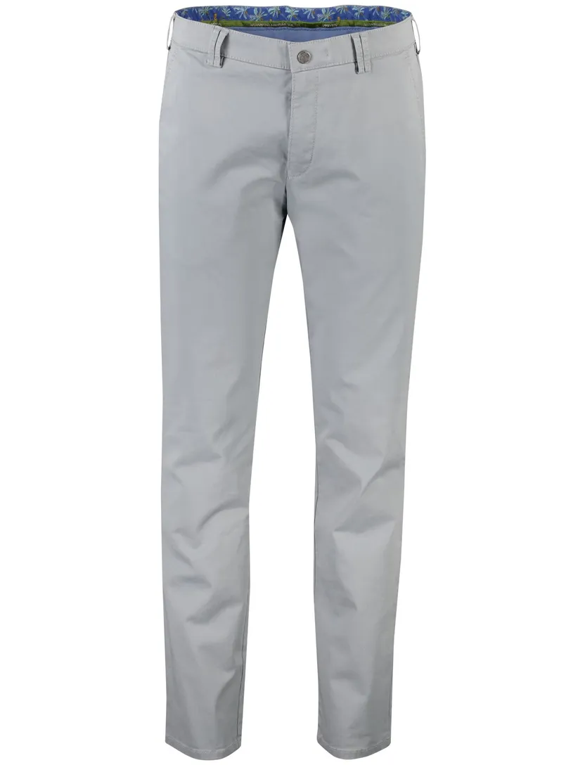 Meyer Pantalon grijs katoen perfect fit