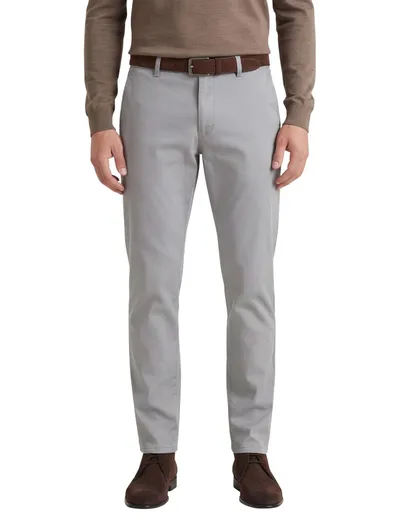 Meyer Meyer Pantalon grijs katoen zonder omslag