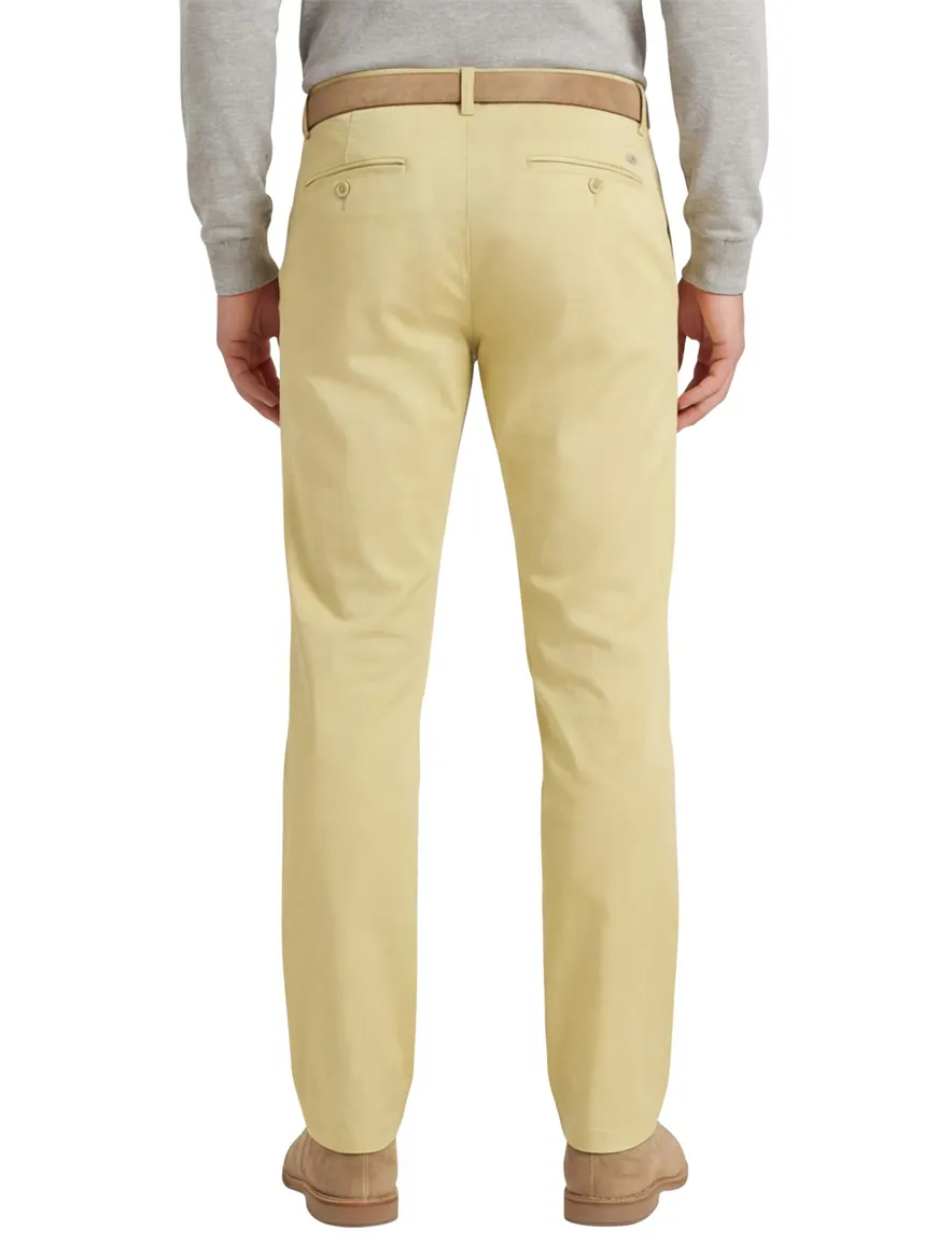 Meyer Rio Pantalon chino geel katoen