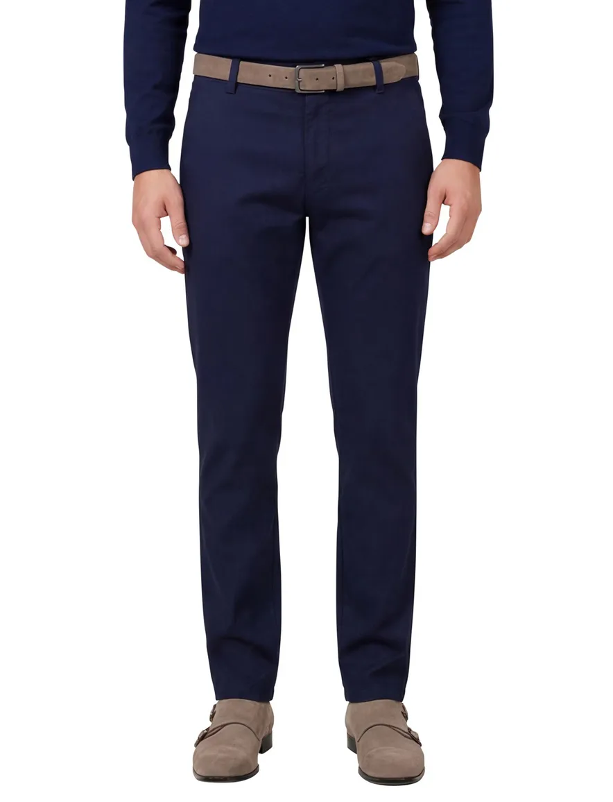Meyer Pantalon donkerblauw modern fit