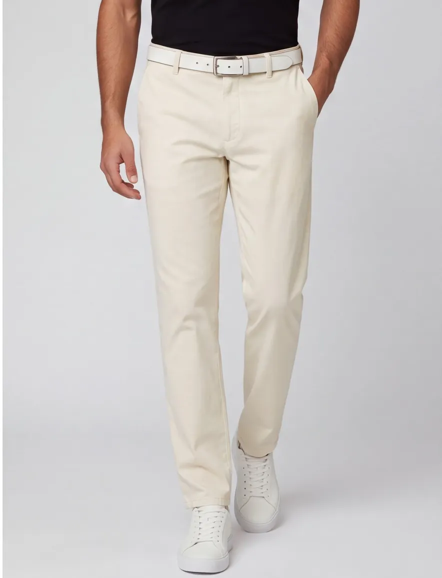 Meyer Rio Pantalon katoen geel