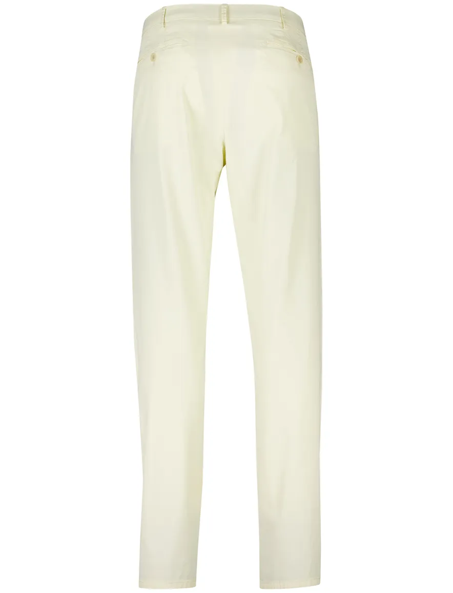 Meyer Pantalon katoen geel perfect fit