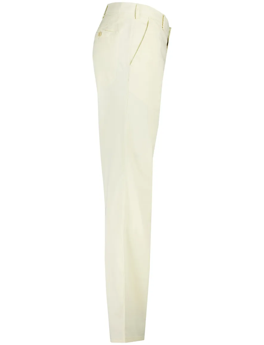 Meyer Pantalon katoen geel perfect fit