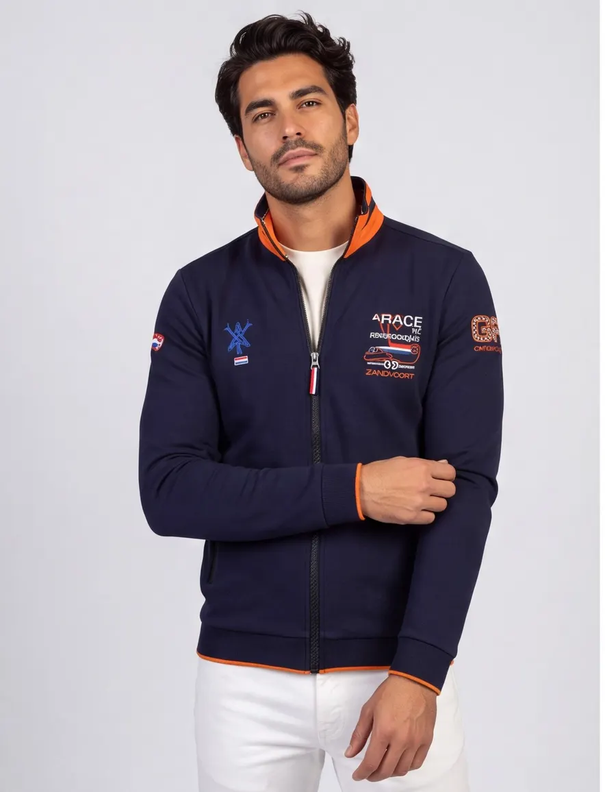 Portofino Race collection racevest donkerblauw katoen