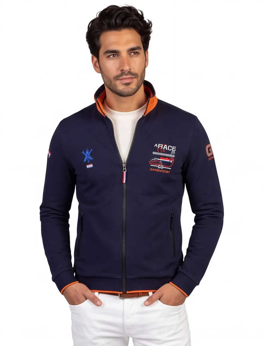 Portofino Race collection racevest donkerblauw katoen