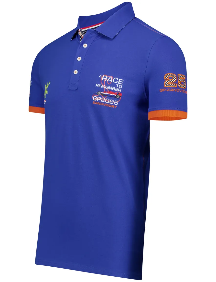 Portofino Racepolo kobaltblauw korte mouw