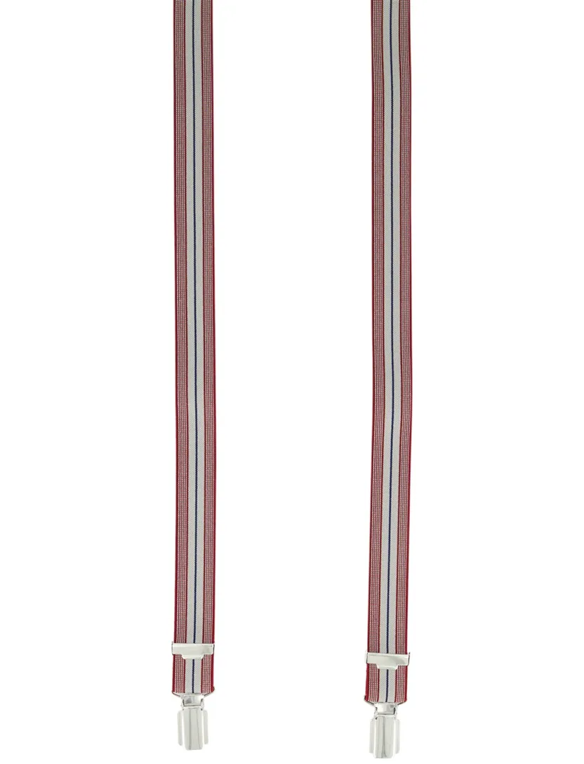 Bretels Lindenmann rood print