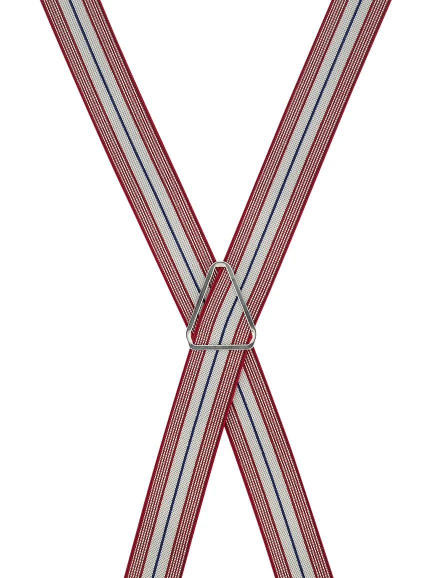 Bretels Lindenmann rood strepen print