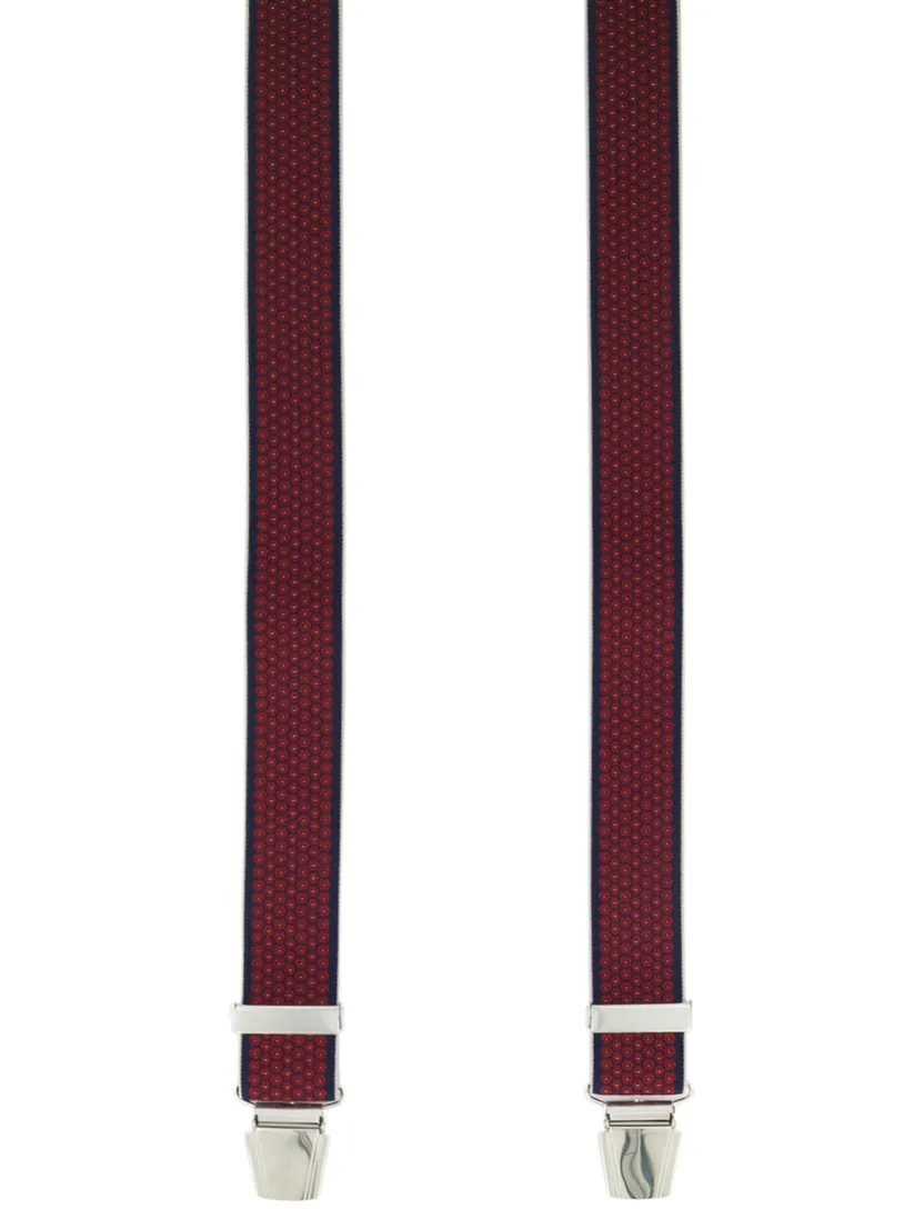 Bretels Lindenmann bordeaux print