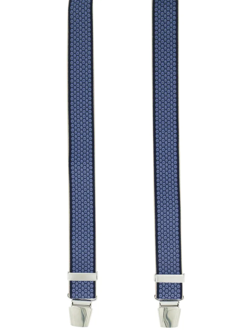 Bretels Lindenmann blauw print