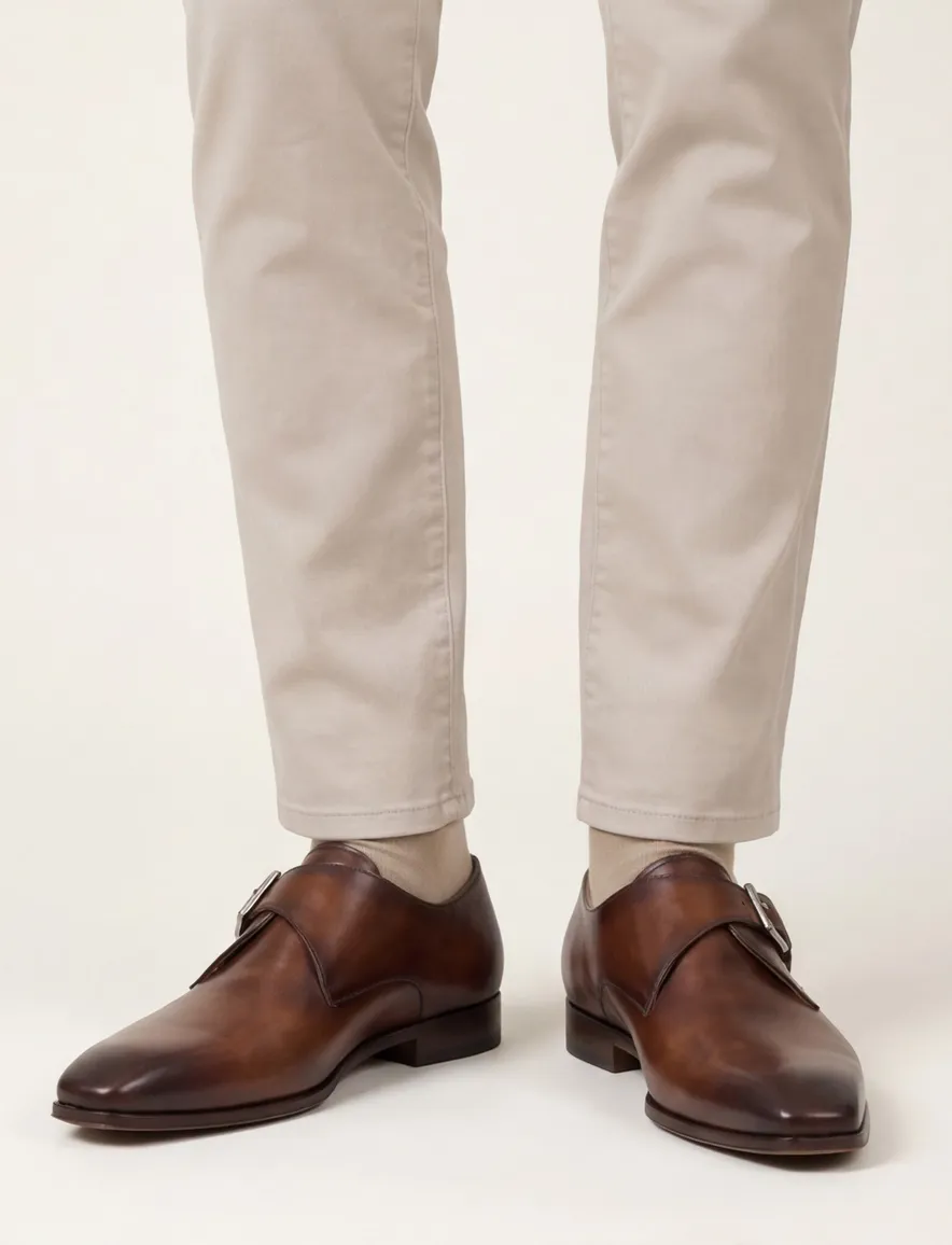 Magnanni schoenen bruin nette schoenen met gesp