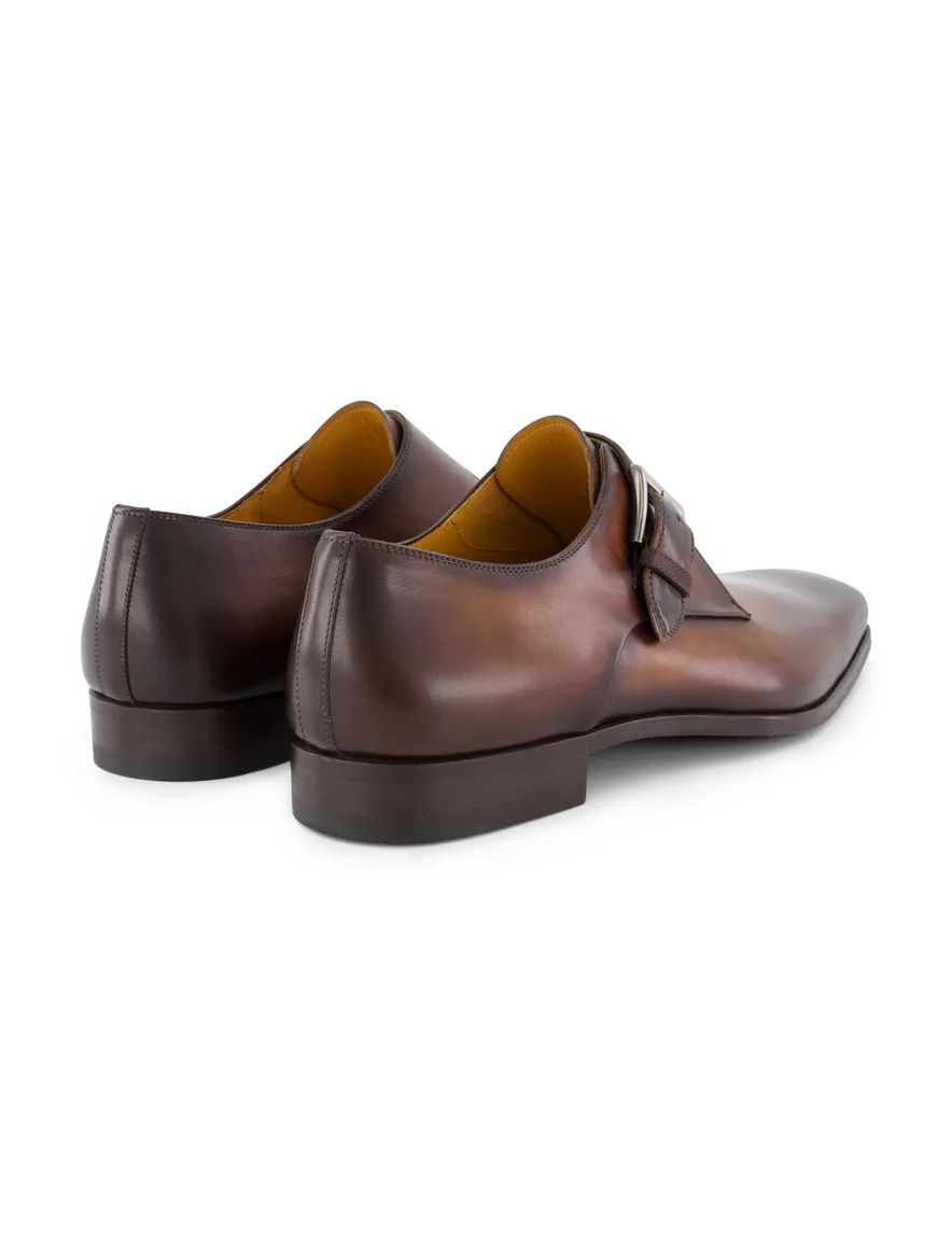 Magnanni schoenen bruin nette schoenen met gesp leer