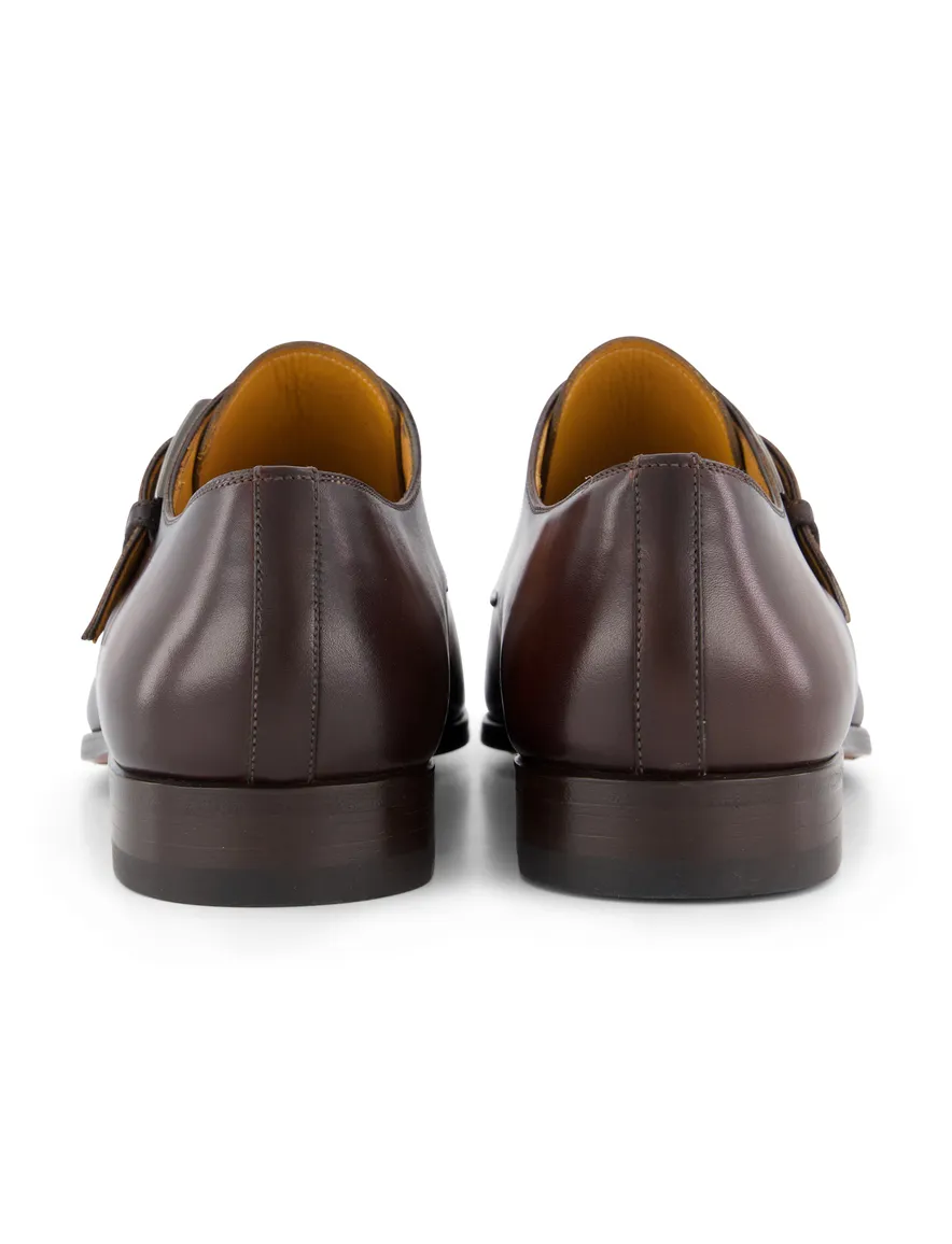Magnanni schoenen bruin nette schoenen met gesp leer