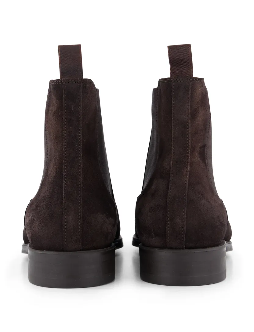 Magnanni schoenen donkerbruin leer en suede