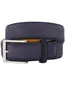 Leren riem Magnanni donkerblauw