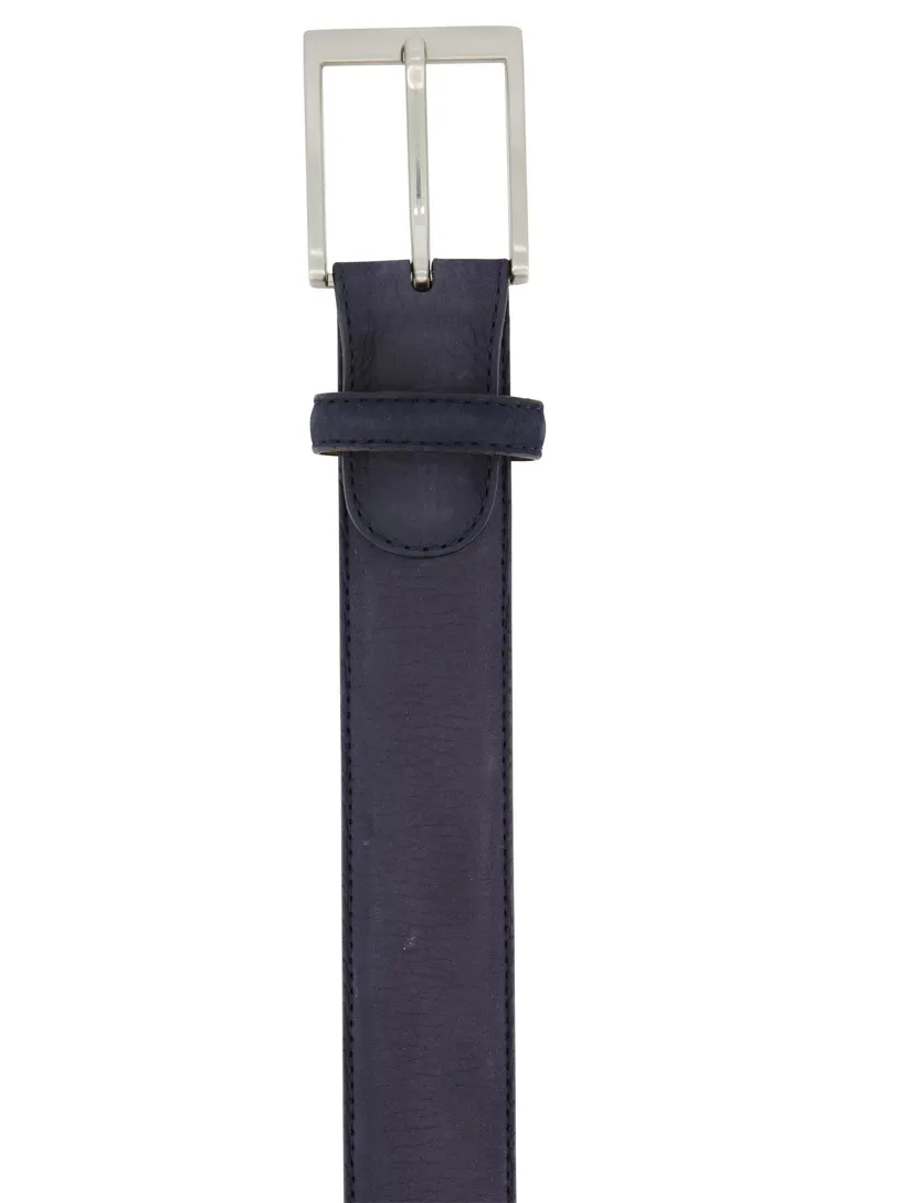 Leren riem Magnanni donkerblauw