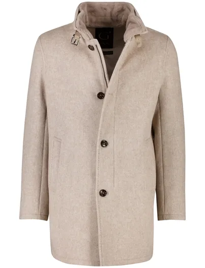 Gimos Gimo's mantel beige winterjas