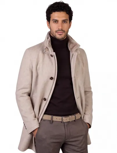 Gimos Gimo's mantel beige winterjas