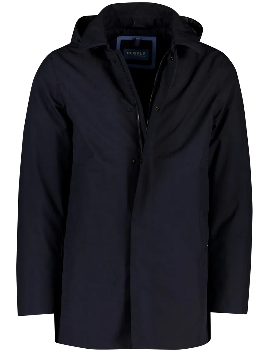 People of Shibuya jas donkerblauw polyester