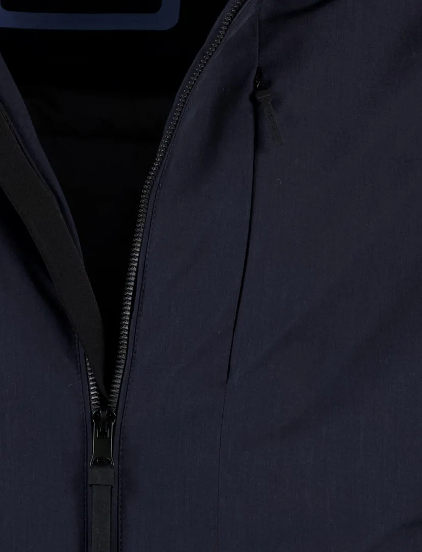 People of Shibuya jas donkerblauw waterafstotend met capuchon