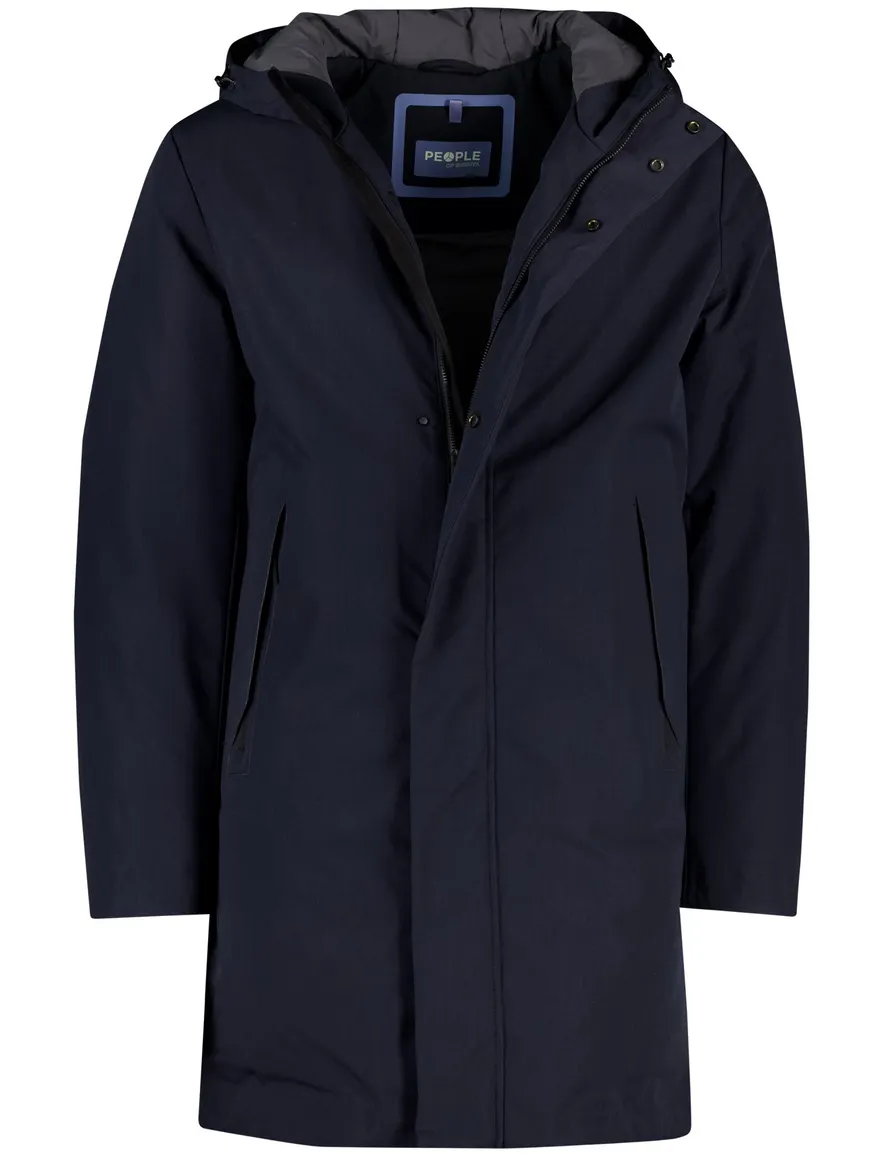 People of Shibuya winterjas donkerblauw Tedori softshell